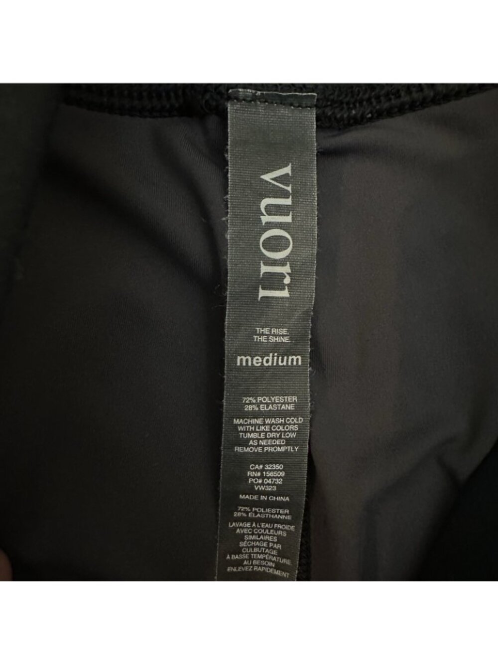 Vuori Daily Leggings Women’s Size M Black Camo Hight Rise Stretch VW323 - Picture 6 of 10